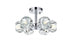 Elegant Lighting Eren 14 Inch Flush Mount in Black Model: 3505F14BK