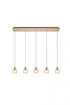 Elegant Lighting Eren 5 lights in Black pendant Model: 3505D32BK