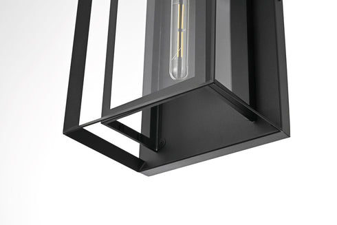 Elegant Lighting Etting 1 Light Wall sconce W10 Inch E7 Inch H16 Inch L1 in Black (1Box) Model: OD355W16BK