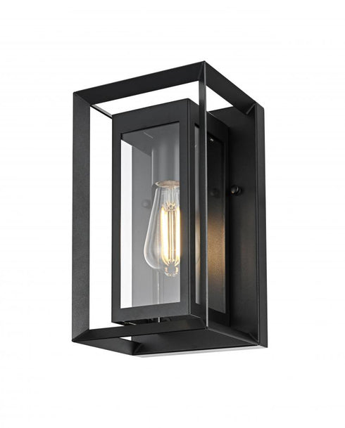 Elegant Lighting Etting 7 inch Outdoor Pendant in Black Model: OD355W12BK