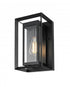 Elegant Lighting Etting 7 inch Outdoor Pendant in Black Model: OD355W12BK
