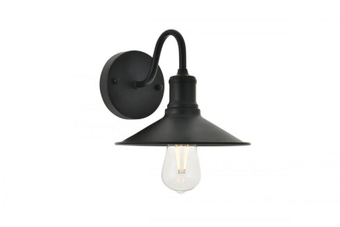 Elegant Lighting Etude 1 light black Wall Sconce Model: LD4033W9BK