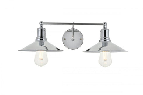 Elegant Lighting Etude 2 light black Wall Sconce Model: LD4033W21BK