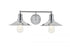 Elegant Lighting Etude 2 light black Wall Sconce Model: LD4033W21BK