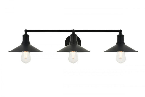 Elegant Lighting Etude 3 light black Wall Sconce Model: LD4033W33BK