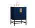 Elegant Lighting Eugene 24 Inch Single Bathroom Vanity in Blue Model: VF48824MBL