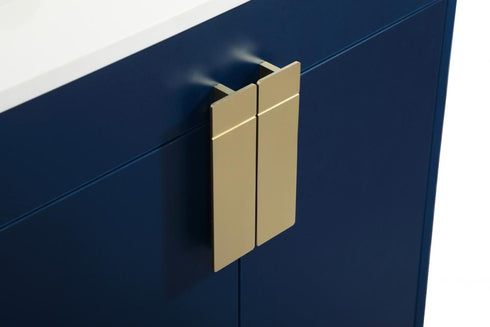 Elegant Lighting Eugene 24 Inch Single Bathroom Vanity in Blue Model: VF48824MBL