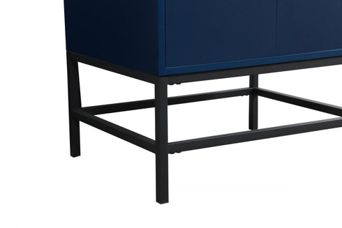 Elegant Lighting Eugene 24 Inch Single Bathroom Vanity in Blue Model: VF48824MBL