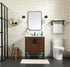 Elegant Lighting Eugene 30 Inch Single Bathroom Vanity in Walnut with Backsplash Model: VF48830MWT-BS