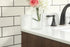 Elegant Lighting Eugene 30 Inch Single Bathroom Vanity in Walnut with Backsplash Model: VF48830MWT-BS