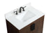 Elegant Lighting Eugene 30 Inch Single Bathroom Vanity in Walnut with Backsplash Model: VF48830MWT-BS