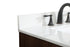 Elegant Lighting Eugene 30 Inch Single Bathroom Vanity in Walnut with Backsplash Model: VF48830MWT-BS