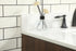 Elegant Lighting Eugene 32 Inch Single Bathroom Vanity in Walnut with Backsplash Model: VF48832MWT-BS