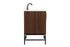 Elegant Lighting Eugene 32 Inch Single Bathroom Vanity in Walnut with Backsplash Model: VF48832MWT-BS