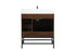 Elegant Lighting Eugene 32 Inch Single Bathroom Vanity in Walnut with Backsplash Model: VF48832MWT-BS