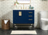 Elegant Lighting Eugene 36 Inch Single Bathroom Vanity in Blue Model: VF48836MBL