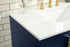 Elegant Lighting Eugene 36 Inch Single Bathroom Vanity in Blue Model: VF48836MBL