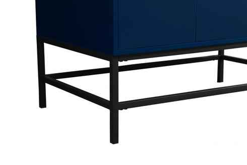 Elegant Lighting Eugene 36 Inch Single Bathroom Vanity in Blue Model: VF48836MBL