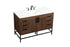 Elegant Lighting Eugene 48 Inch Single Bathroom Vanity in Walnut Model: VF488W48MWT