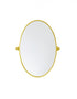 Elegant Lighting Everly Oval Pivot Mirror 21x32 Inch in Black Model: MR6C2132BLK