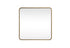 Elegant Lighting Evermore Soft Corner Metal Rectangle Full Length Mirror 30x60 Inch in Silver Model: MR80FL3060S
