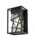 Elegant Lighting Eyre 7 inch Outdoor Pendant in Black Model: OD356W12BK