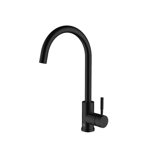 Elegant Lighting Finn Single Handle Kitchen Faucet in Brushed Gold Model: FAK-307BGD