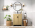Elegant Lighting Finnley Vanity Cabinet 2Dr W24 Inch xD19 Inch xH34 Inch in Honey Brown Model: VF25124MHB