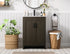 Elegant Lighting Finnley Vanity Cabinet 2Dr W24 Inch xD19 Inch xH34 Inch in Mocha Brown Model: VF25124MMB