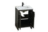 Elegant Lighting Finnley Vanity Cabinet 2Dr W24 Inch xD19 Inch xH34 Inch in Mocha Brown Model: VF25124MMB