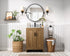 Elegant Lighting Finnley Vanity Cabinet 2Dr W24 Inch xD19 Inch xH34 Inch WB in Walnut Brown Finish Model: VF25124WB