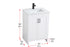 Elegant Lighting Finnley Vanity Cabinet 2Dr W24 Inch xD19 Inch xH34 Inch WH in White Finish Model: VF25124MWH