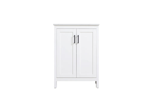 Elegant Lighting Finnley Vanity Cabinet 2Dr W24 Inch xD19 Inch xH34 Inch WH in White Finish Model: VF25124MWH