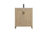 Elegant Lighting Finnley Vanity Cabinet 2Dr W30 Inch x D19 Inch x H34 Inch MW in Mango Wood Finish Model: VF25130MW