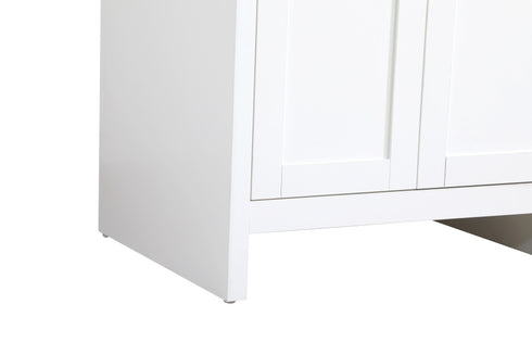 Elegant Lighting Finnley Vanity Cabinet 2Dr W30 Inch x D19 Inch x H34 Inch WH in White Finish Model: VF25130MWH