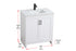 Elegant Lighting Finnley Vanity Cabinet 2Dr W30 Inch x D19 Inch x H34 Inch WH in White Finish Model: VF25130MWH