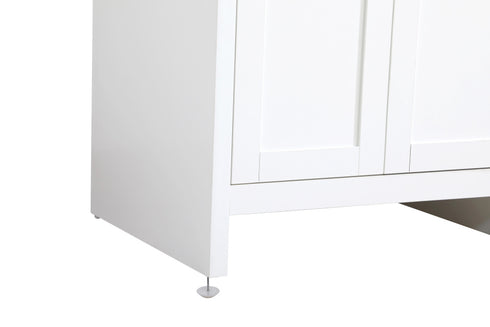 Elegant Lighting Finnley Vanity Cabinet 2Dr W30 Inch x D19 Inch x H34 Inch WH in White Finish Model: VF25130MWH