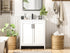 Elegant Lighting Finnley Vanity Cabinet 2Dr W30 Inch x D19 Inch x H34 Inch WH in White Finish Model: VF25130MWH