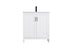 Elegant Lighting Finnley Vanity Cabinet 2Dr W30 Inch x D19 Inch x H34 Inch WH in White Finish Model: VF25130MWH