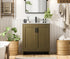 Elegant Lighting Finnley Vanity Cabinet 2Dr W30 Inch xD19 Inch xH34 Inch in Chestnut Brown Model: VF25130MCB