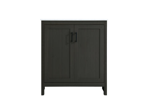 Elegant Lighting Finnley Vanity Cabinet 2Dr W30 Inch xD19 Inch xH34 Inch in Mocha Brown Model: VF25130MMB
