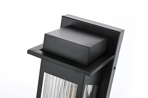 Elegant Lighting Fletcher 7 inch Outdoor Pendant in Black Model: OD364W11BK