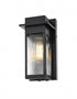 Elegant Lighting Fletcher 7 inch Outdoor Pendant in Black Model: OD364W11BK