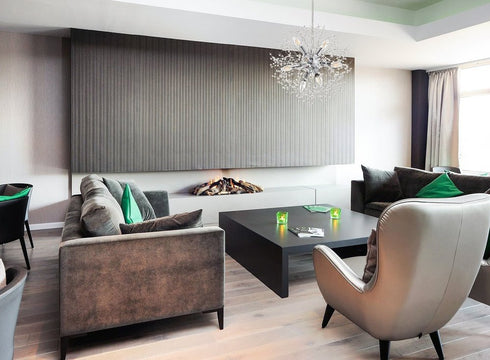 Elegant Lighting Flores 8 light Chrome Pendant in Chrome and Clear Finish Model: LD5052D20C