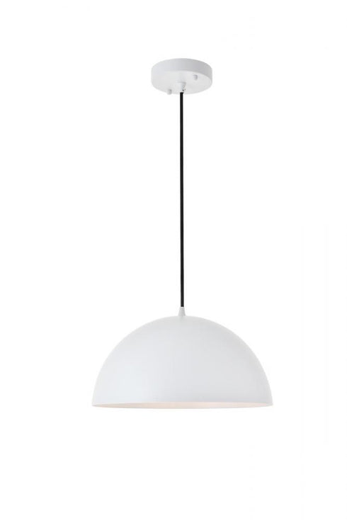 Elegant Lighting Forte 1 light black Pendant Model: LD4023D14BK