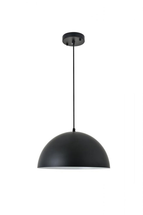 Elegant Lighting Forte 1 light black Pendant Model: LD4023D14BK