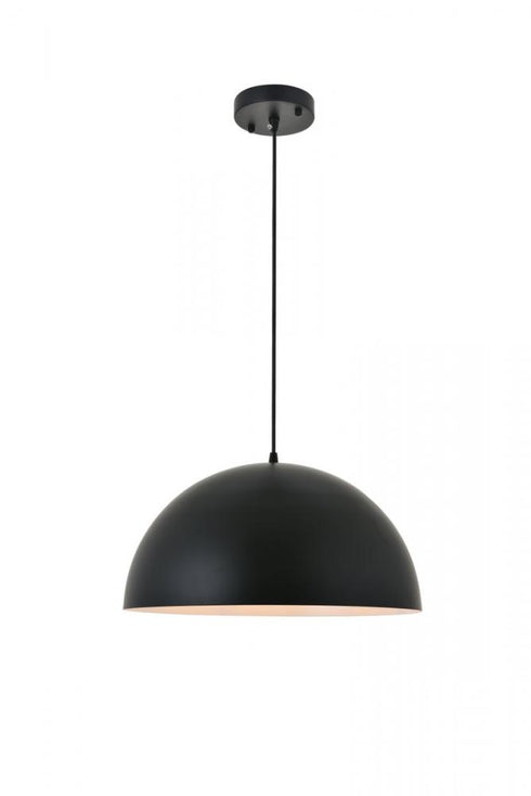 Elegant Lighting Forte 1 light black Pendant Model: LD4025D16BK