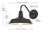 Elegant Lighting Franco 1 Light Wall Sconce W10 Inch xH9 Inch xE15 Inch in Black Model: OD805W9BK
