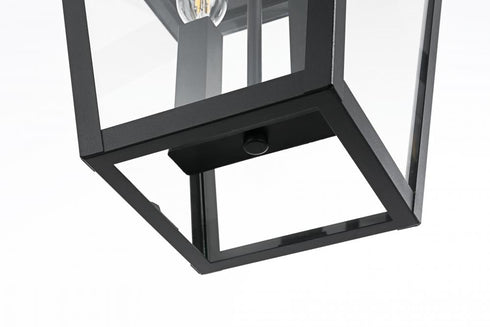 Elegant Lighting Frankford 7 inch Outdoor Pendant in Black Model: OD334H17BK