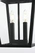 Elegant Lighting Frankford 7 inch Outdoor Pendant in Black Model: OD334H19BK